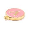 Golden Plated Alloy Enamel Charms ENAM-Q437-14V-2