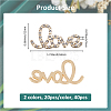 40Pcs 2 Colors Alloy Rhinestone Cabochons FIND-FH0010-89-2
