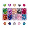 Round Transparent Crackle Glass Beads CCG-X0006-B-WH-1