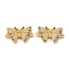 Brass Micro Pave Cubic Zirconia Links Connectors KK-G399-20-1