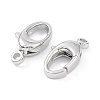 Anti-Tarnish Rhodium Plated 925 Sterling Silver Swivel Clasps STER-K173-23P-2