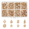 300Pcs 8 Style Plating ABS Plastic Beads KY-PH0001-63-1
