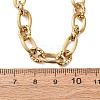 8MM 304 Stainless Textured Oval Link Chain Necklaces SA-CBA725A-26G-5