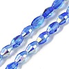 Electroplate Glass Beads Strands GLAA-Q101-03A-AB03-1