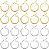 Brass Hoop Earrings KK-FH0001-26-1