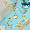 4Pcs Alloy Keychain Clasps KEYC-FG0001-17G-4