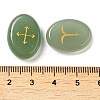 13Pcs Natural Green Aventurine Rune Stone G-C095-02D-3