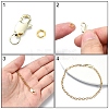 Brass Lobster Claw Clasps DIY-YW0009-37G-5