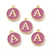 Golden Plated Alloy Enamel Charms ENAM-XCP0001-13A-2