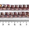 Electroplate Glass Beads Strands EGLA-H108-01A-AB02-4