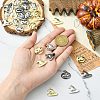 30Pcs 6 Styles Halloween Themes Alloy Pendants FIND-CJ0005-47-4