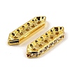 Brass Crystal Rhinestone Spacer Bars RB-T019-01D-G-2