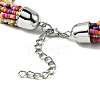 Bohemia Style Glass Seed Bead Multi-strand Necklaces NJEW-H063-01P-01-4