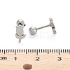 201 Stainless Steel Barbell Cartilage Earrings EJEW-R147-39-4