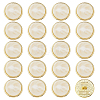20Pcs Alloy Resin Buttons DIY-FH0009-88-1