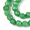 Dyed Natural White Jade Beads Strands X-G-T139-4mm-60-17-3