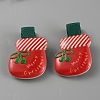 Cute Christmas Acrylic Alligator Hair Clips PHAR-WH0013-03F-1