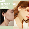 Brass Studs Earring Findings KK-BBC0019-01G-01-4