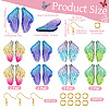  Butterfly Wing Earring Making Kit DIY-TA0005-11-12