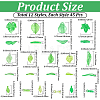 540Pcs 12 Styles Transparent Acrylic Pendants OACR-PA0001-50-2