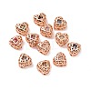 Eco-friendly Brass Cubic Zirconia Multi-Strand Links KK-D076-08A-RG-1