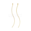 Brass Earring Findings KK-A274-17E-G-1