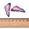 2Pcs Transparent Epoxy Resin Pendants RESI-A044-04B-3