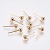 Ion Plating(IP) 304 Stainless Steel Ball Stud Earring Post STAS-H410-10G-1