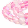 Synthetic Moonstone Beads Strands G-E573-01B-26-3