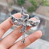 Alloy Rhinestone Brooch for Backpack Clothes PW-WG346B9-01-3