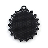 Electrophoresis Alloy Oval Pendant Cabochon Settings X-PALLOY-Q304-49-NR-2