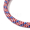 Braided Round Polyester Cord Bracelet Makings FB-CBAEDA0-01P-16-2