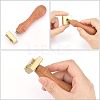 Olycraft 3Pcs 3 Style Golden Brass Stamp Head DIY-OC0007-83-3