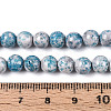 Dyed Synthetic Fossil Beads Strands G-T139-6mm-66G-5