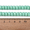 Opaque Glass Beads Strands GLAA-Q114-01A-B02-4