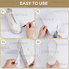 Rectangle Plastic Anti-slip Stickers for Shoe Soles AJEW-CY0002-57-6