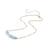 Natural Mixed Stone Chips Beaded Necklaces NJEW-JN03969-6