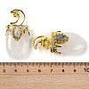 Natural Quartz Crystal Pendants G-L524-17G-10-3
