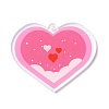 Valentine's Day Transparent Acrylic Pendant LS-OACR-A025-02B-1