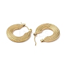 201 Stainless Steel Half Hoop Earrings for Women EJEW-G385-24G-2