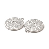 Tarnish Resistant 304 Stainless Steel Pendant Cabochon Settings STAS-A070-17P-2