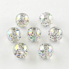 Round AB Color Transparent Acrylic Beads TACR-D005-10mm-06-1