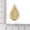 Rack Plating Brass Micro Pave Clear Cubic Zirconia Pendants KK-H474-18G-08-3