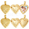 6Pcs Brass Locket Pendants KK-BBC0015-52-1