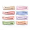 Baking Painted Alloy Snap Hair Clips Findings PHAR-M012-03-1