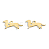 Ion Plating(IP) 201 Stainless Steel Silhouette Charms STAS-N098-122LG-3