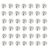 100Pcs 925 Sterling Silver Crimp Beads Covers FIND-PH0017-84-1