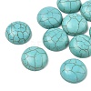 Craft Findings Dyed Synthetic Turquoise Gemstone Flat Back Dome Cabochons TURQ-S266-14mm-01-3