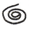 Natural Golden Sheen Obsidian Beads Strands G-E569-I02-2