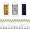 3 Rolls 3 Colors Iron Wavy Wires MW-TA0001-04-1